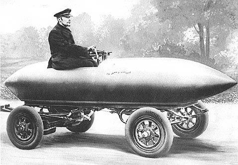 Picture of an early electric car